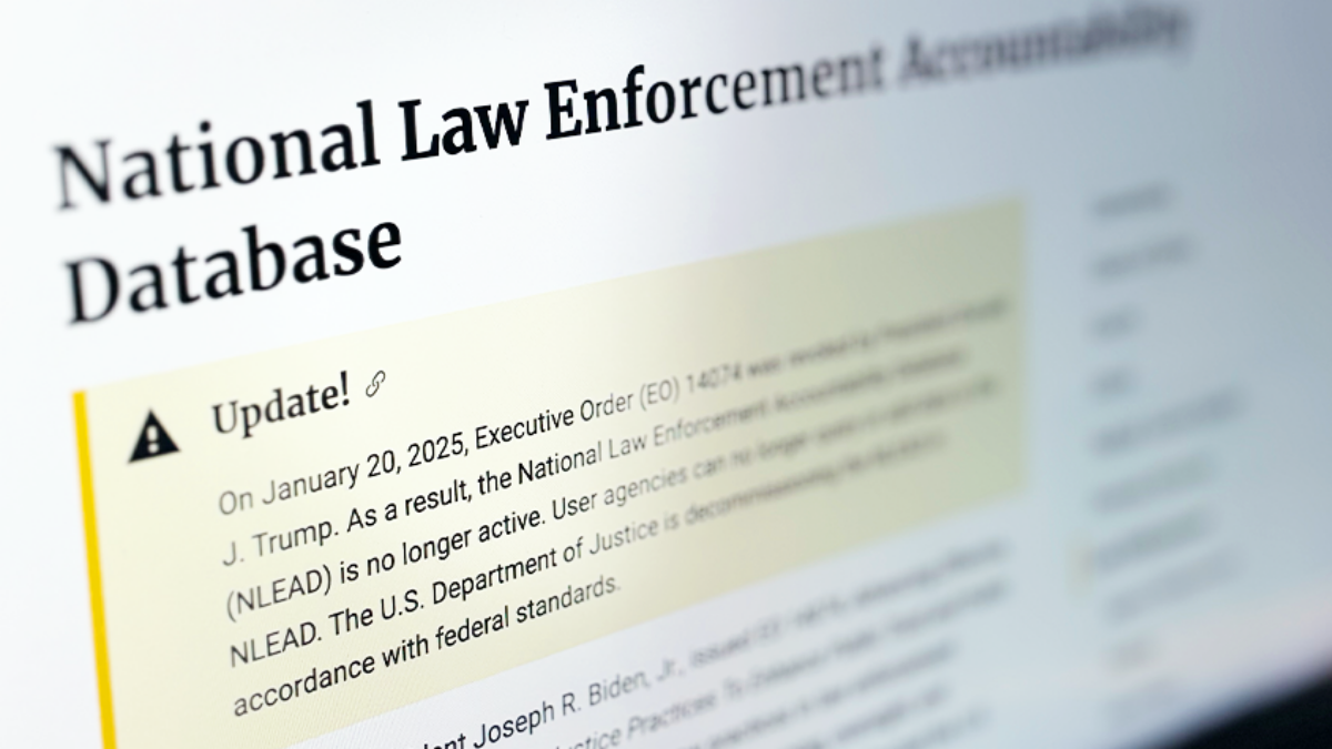 Image for Federal Police Misconduct Database Ceases Operations After 13 Months