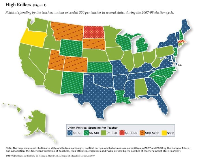 Image for Teachers' Unions Funnel Over $96 Million to Political Activities in Recent Fiscal Year