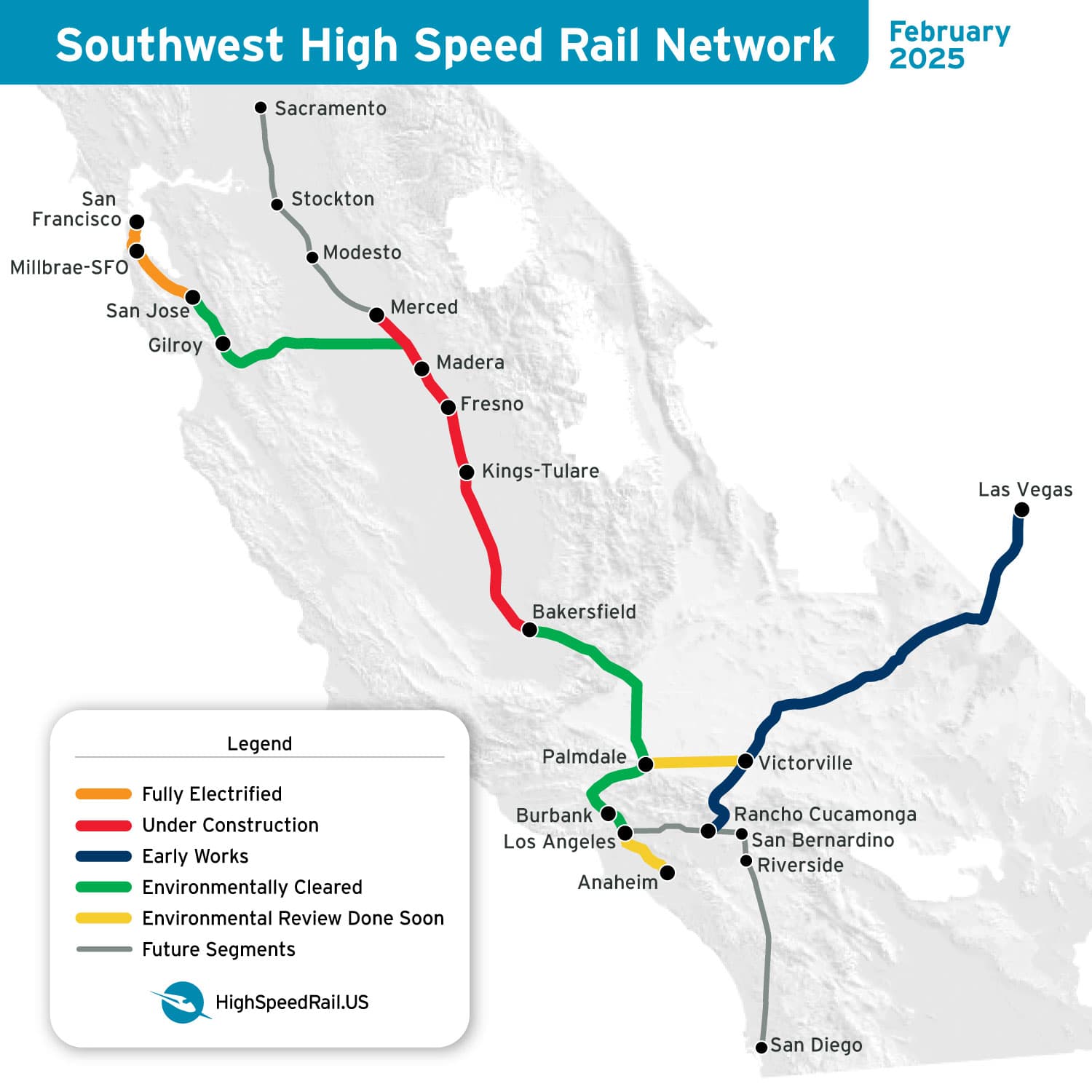 Image for Federal Government Cuts $4 Billion in Funding for California High-Speed Rail Amid Soaring Costs
