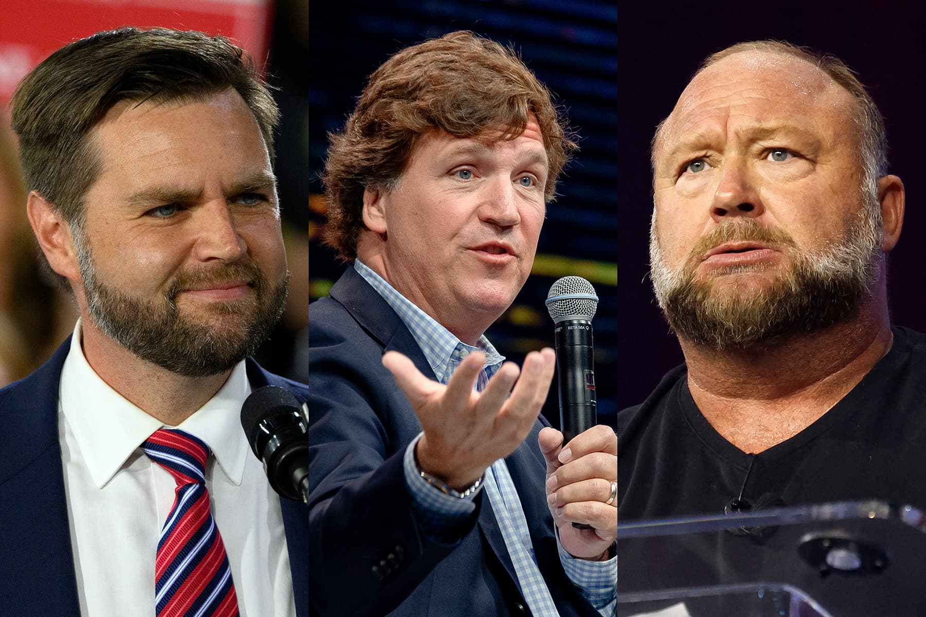 Image for Eight College Journalists Dine with Tucker Carlson and Alex Jones at ISI-Sponsored Retreat