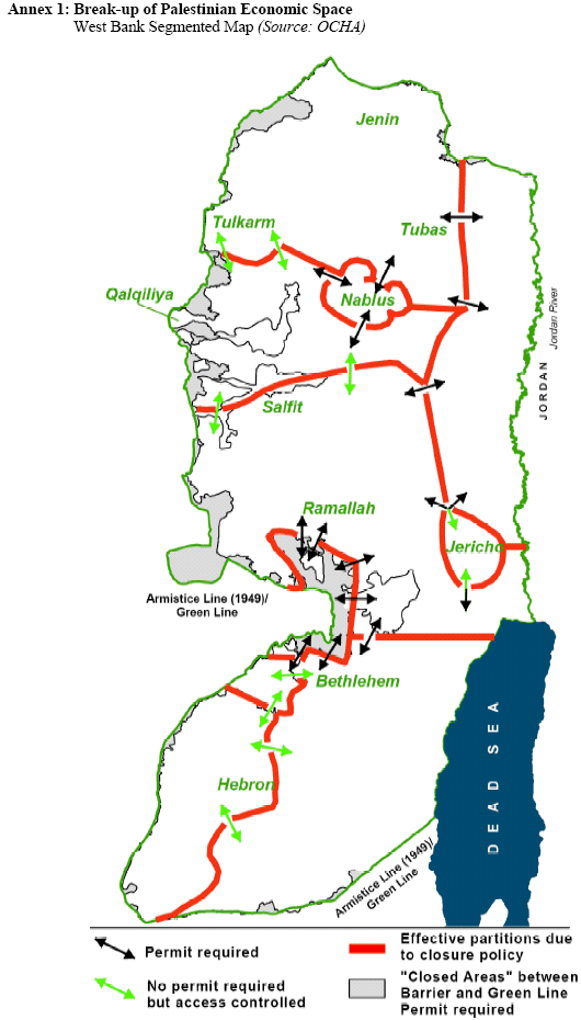 Image for West Bank Faces Over 600 Movement Obstacles, Including Roads Restricted for Palestinians