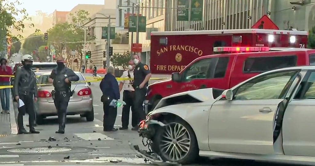 Image for Woman Stabbed in Face, Barricades Self in Civic Center Market in Chaotic San Francisco Incident