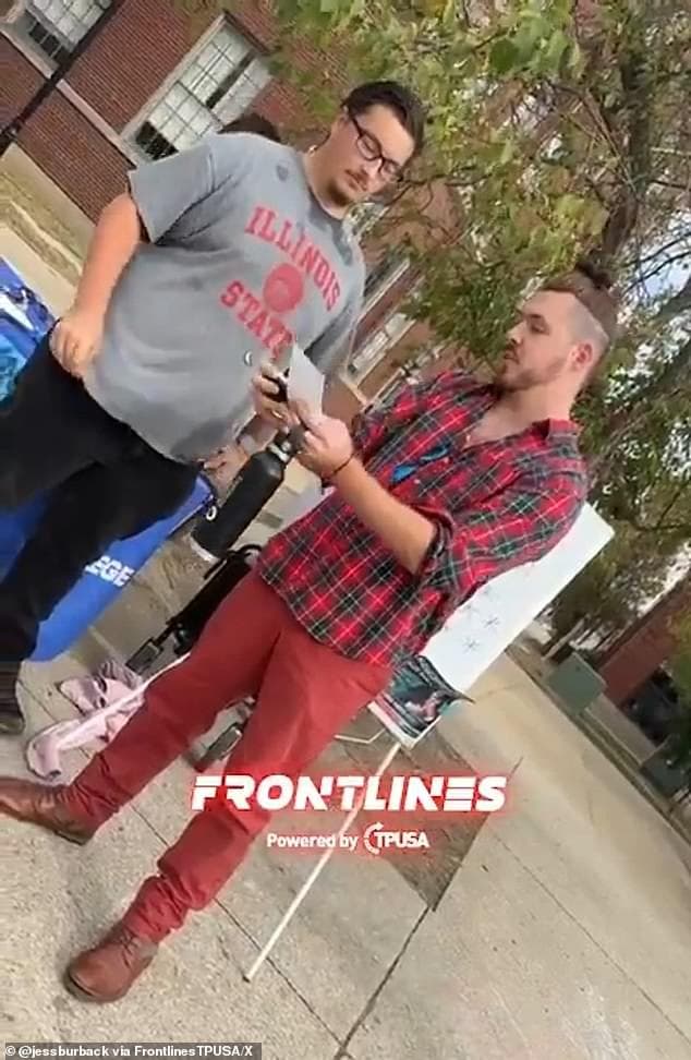 Image for Illinois State University Teaching Assistant Arrested for Flipping TPUSA Table, Facing Disorderly Conduct Charges