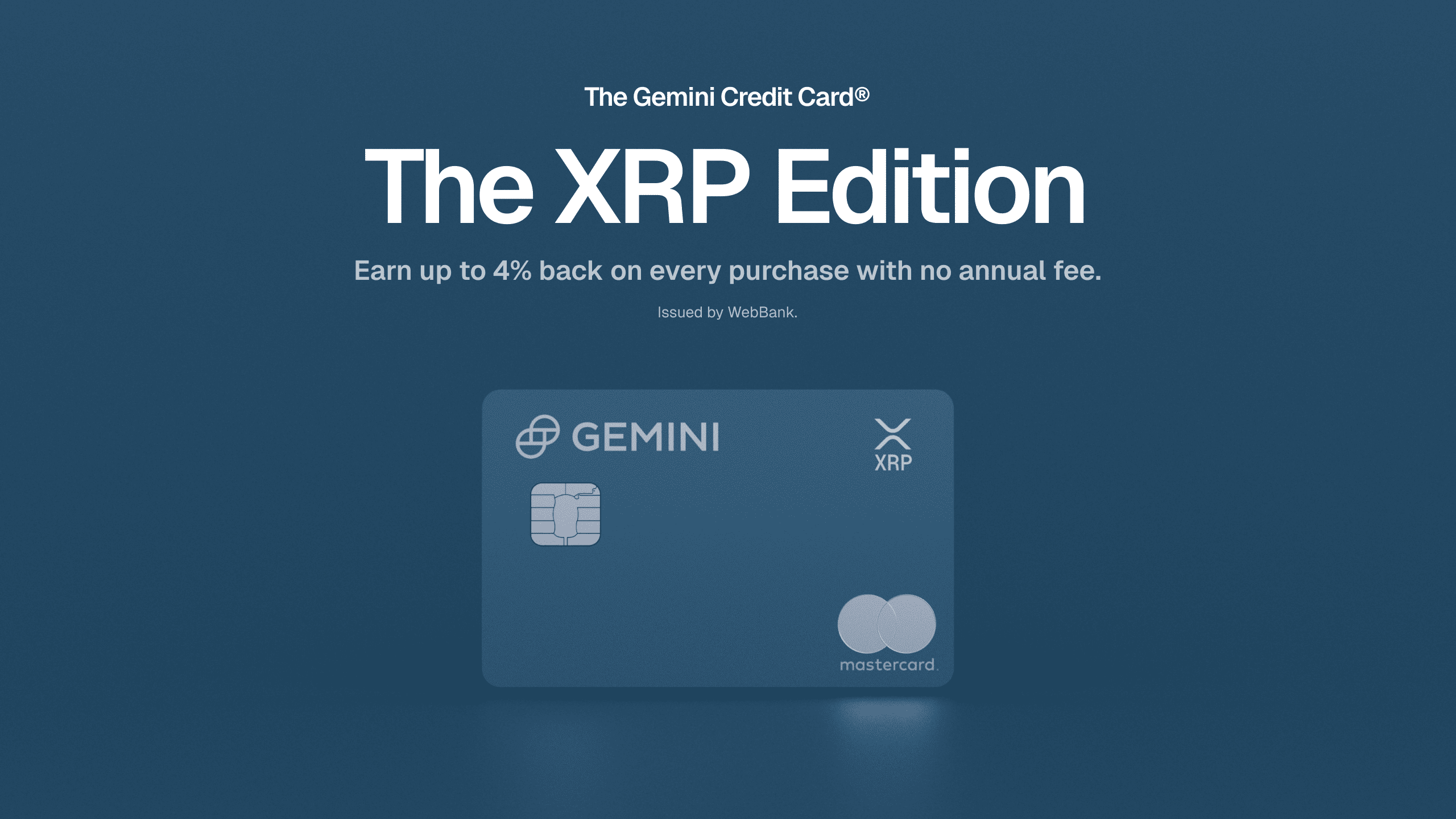 Image for Gemini Introduces XRP Credit Card with Up to 4% Rewards