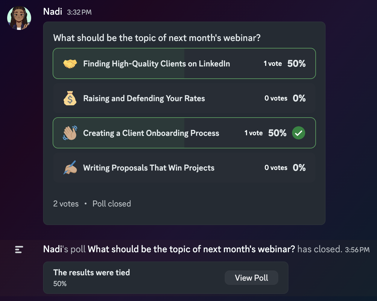 Image for Online Communities Increasingly Adopt Discord Polls for Leadership Selection