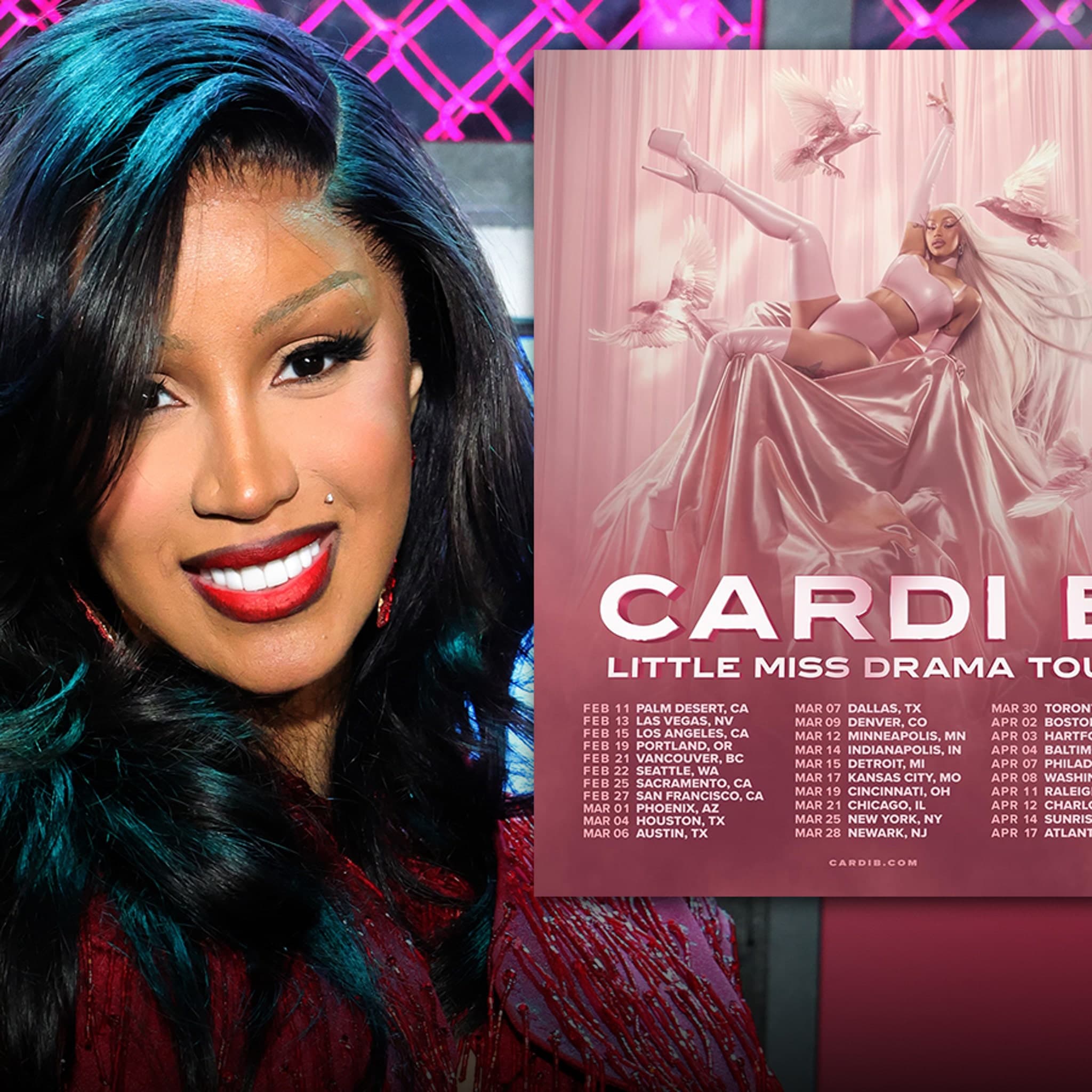 Image for Cardi B Aims for Third Album Release Within a Year After Sophomore Success