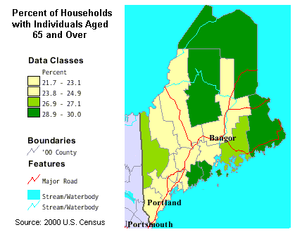 Image for Maine's Senior Population Percentage Reaches 22.94%, Outpacing Florida