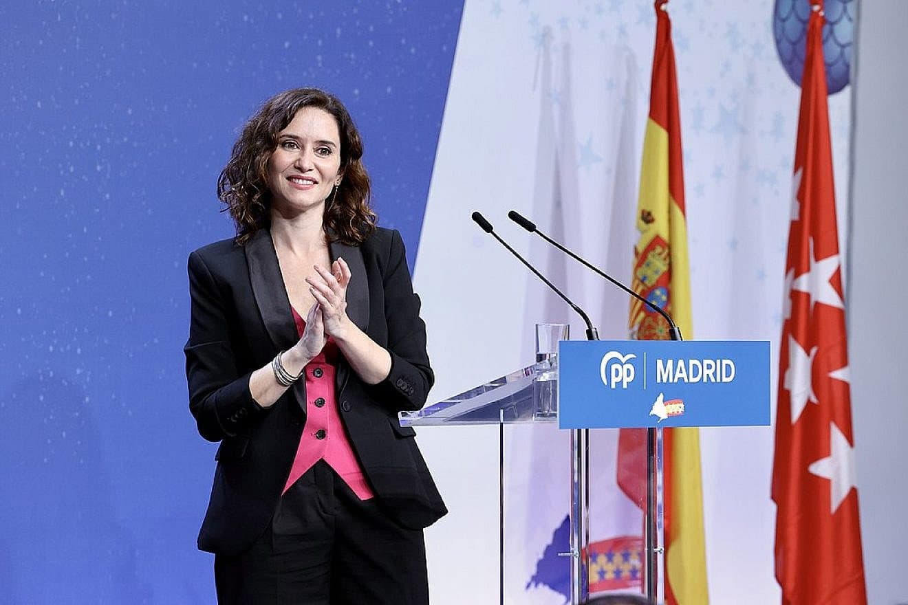 Image for Ayuso Alleges Jewish Persecution in Madrid Amidst International Media Scrutiny