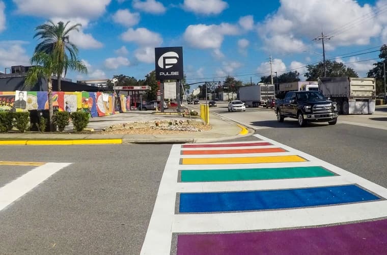 Image for Florida State Erases Pulse Nightclub Memorial Crosswalk Honoring 49 Victims