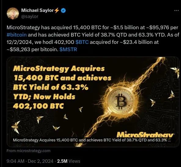 Image for MicroStrategy Surpasses 200,000 Bitcoin Holdings in Landmark Accumulation