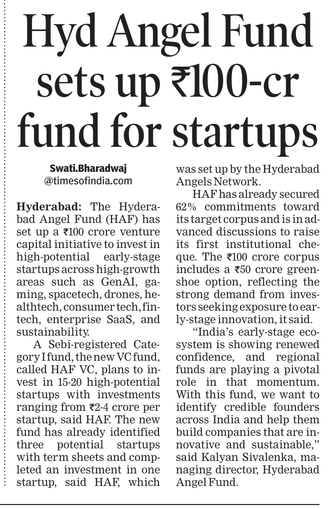 Image for Hyderabad Angel Fund: 10 Key Things You Must Know