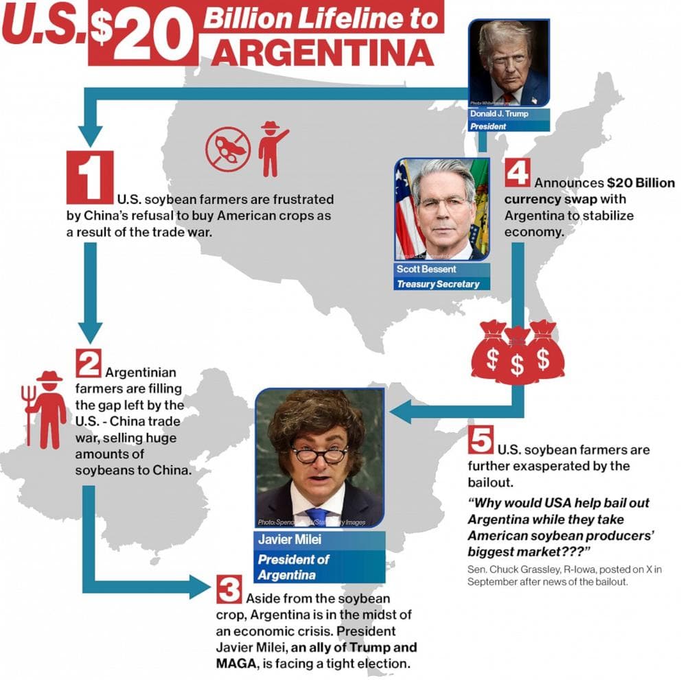 Image for US Extends $20 Billion Bailout to Argentina Amid Ideological Alignment, Drawing Criticism from Senator Warren