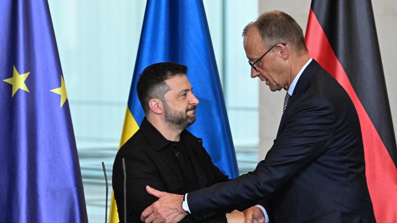 Image for Zelensky Arrives in Berlin for High-Level Diplomatic Push with Key European, U.S., and NATO Leaders