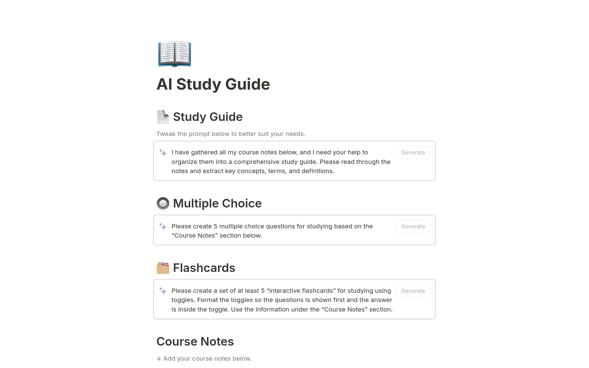 Image for Notion AI Unveils Direct Syllabus-to-Study Guide Conversion