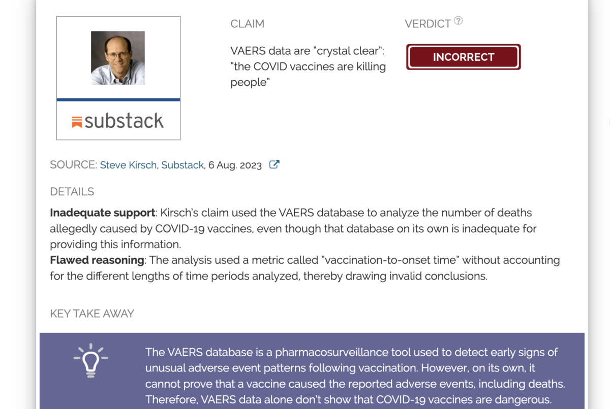 Image for Steve Kirsch Claims 26x VAERS Underreporting Factor, Challenging Official Vaccine Safety Data Interpretation