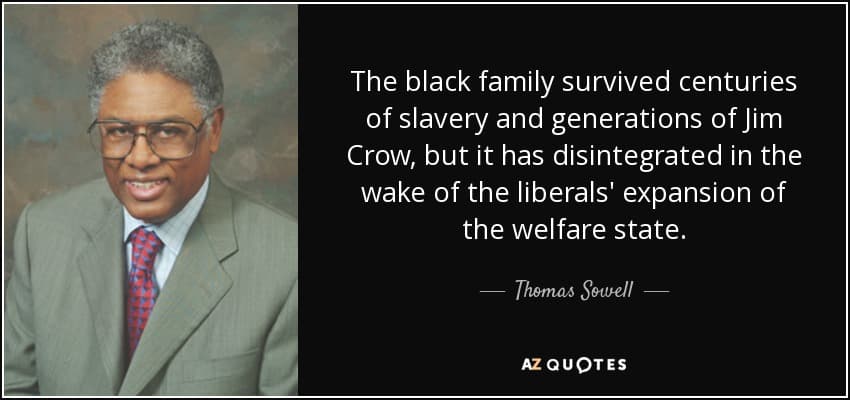 Image for Thomas Sowell: Welfare State Drove 67% Rise in Black Single-Parent Households by 1985