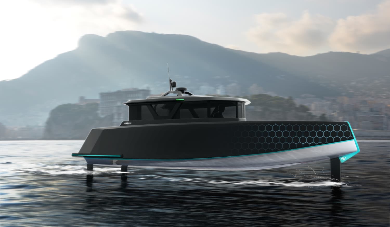 Image for Navier N30 Electric Hydrofoil Boat Showcased at FLIBS 2025, Boasting 90% Drag Reduction