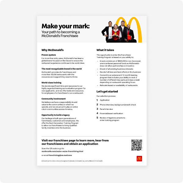 Image for McDonald's Franchise Ownership Demands Over $1 Million Investment and Rigorous Qualification Process
