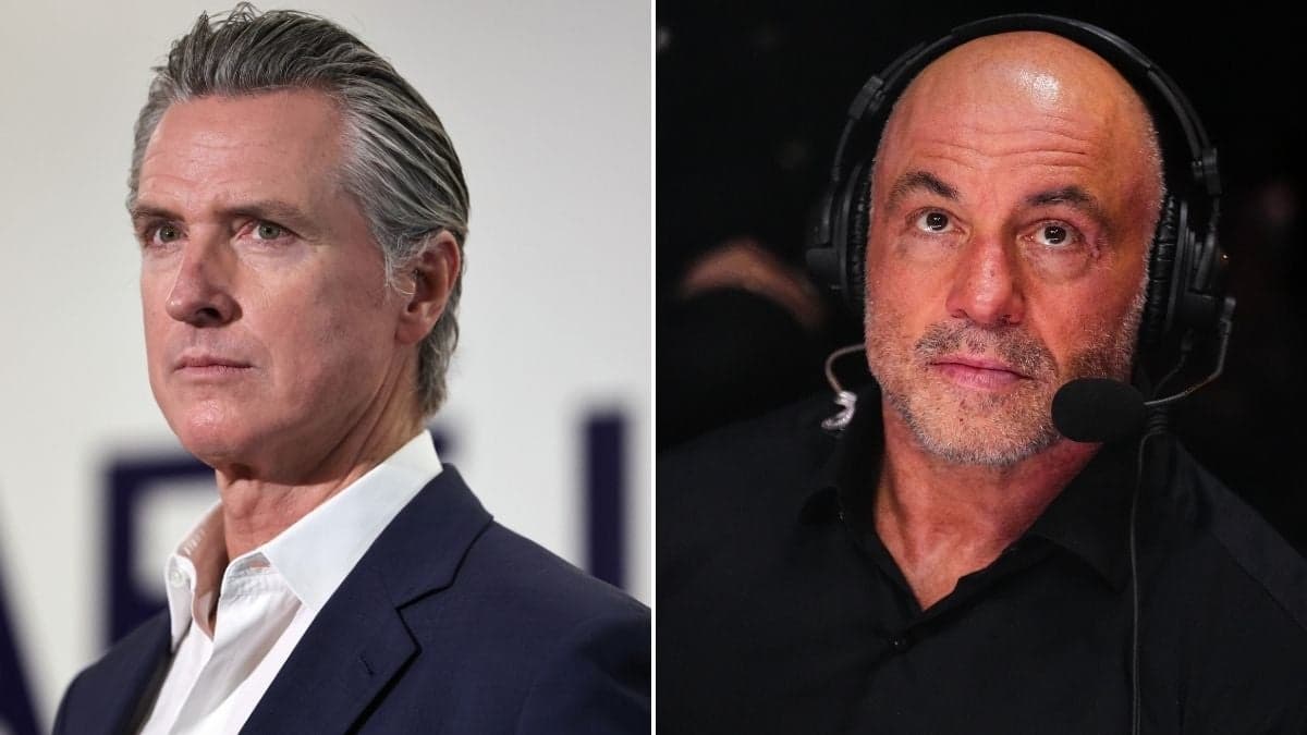Image for Newsom Declares "No Interest" in Joe Rogan Podcast, Labels It "Facebook of Podcasting"